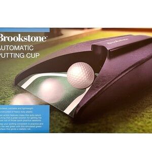 Brookstone Automatic Golf Putting Cup New In Box